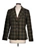 Talbots Plaid Brown Wool Blazer Size 12 - photo 1