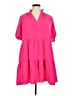 CeCe 100% Polyester Solid Pink Casual Dress Size XL - photo 1