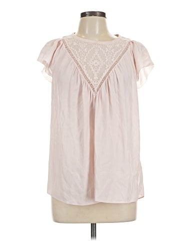 Rebecca Taylor Short Sleeve Silk Top (view 1)