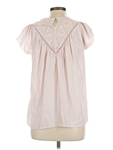 Rebecca Taylor Short Sleeve Silk Top (view 2)