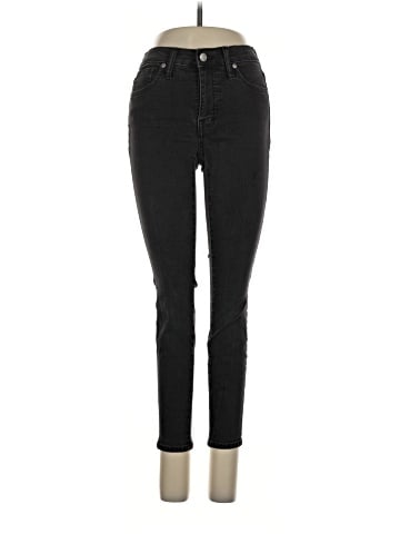 Madewell Petite 9" Mid-Rise Skinny Jeans in Lunar Wash (view 1)
