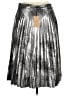 Halogen 100% Polyester Metallic Silver Casual Skirt Size XL - photo 2
