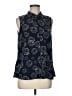 CAbi Polka Dots Blue Sleeveless Blouse Size M - photo 1