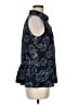 CAbi Polka Dots Blue Sleeveless Blouse Size M - photo 4