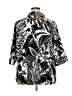 Alia 100% Polyester Tropical Black 3/4 Sleeve Blouse Size 22 - photo 2
