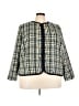 Talbots Tweed Ivory Green Blazer Size 22 Petite - photo 1