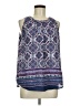 DR2 100% Polyester Blue Sleeveless Blouse Size M - photo 1