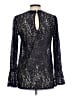Zara Basic Black Long Sleeve Blouse Size L - photo 2