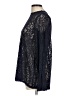 Zara Basic Black Long Sleeve Blouse Size L - photo 5