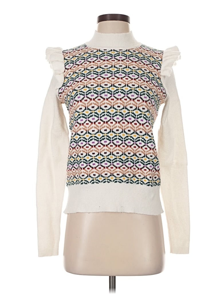 Pre-owned Ann Taylor Loft Sweater Vest In White