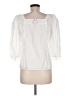Talbots 100% Cotton White 3/4 Sleeve Blouse Size M (petite) - photo 2