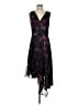 DKNY 100% Polyester Print Black Cocktail Dress Size 4 - photo 1