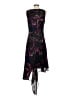 DKNY 100% Polyester Print Black Cocktail Dress Size 4 - photo 2