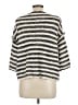 Free People Stripes Black Ivory Pullover Sweater Size L - photo 2