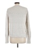 Ann Taylor Solid Silver Pullover Sweater Size L - photo 2