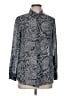 Theory Paisley Gray Long Sleeve Button-Down Shirt Size M - photo 1