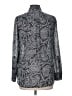 Theory Paisley Gray Long Sleeve Button-Down Shirt Size M - photo 2