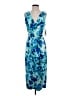 DKNY 100% Polyester Blue Cocktail Dress Size 2 - photo 1