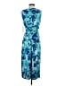 DKNY 100% Polyester Blue Cocktail Dress Size 2 - photo 2