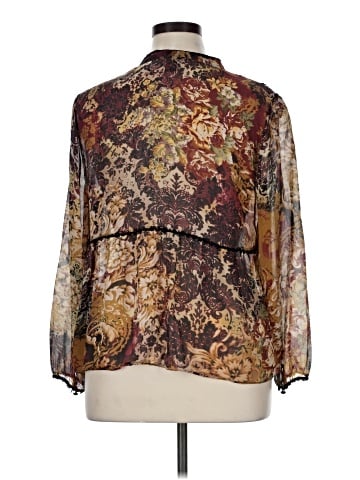 Lane Bryant 3/4 Sleeve Silk Top (view 2)