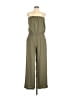 Bisou Bisou 100% Polyester Solid Green Jumpsuit Size 12 - photo 1