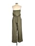 Bisou Bisou 100% Polyester Solid Green Jumpsuit Size 12 - photo 2
