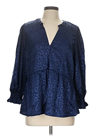 Umgee 3/4 Sleeve Blouse (view 1)