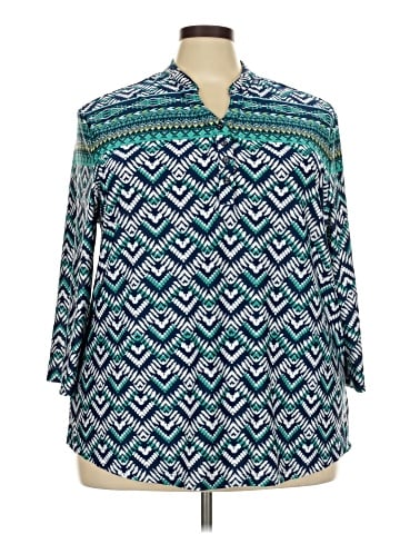 N Touch 3/4 Sleeve Blouse (view 1)
