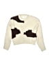 Zara 100% Polyamide Animal Print Ivory Pullover Sweater Size 9 - 10 - photo 1
