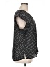 DR2 100% Polyester Polka Dots Black Short Sleeve Blouse Size XL - photo 4