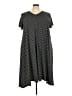 Roaman's Chevron-herringbone Gray Casual Dress Size 22 (1X) - photo 1