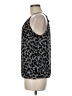 Express 100% Polyester Black Silver Sleeveless Blouse Size M - photo 5