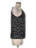 Express 100% Polyester Black Silver Sleeveless Blouse Size M - photo 4