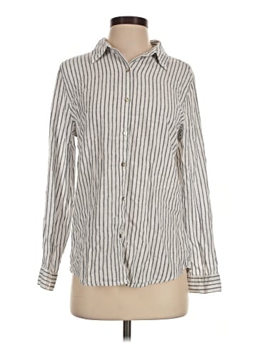 Sigrid Olsen Long Sleeve Button-Down Shirt (view 1)