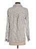 Sigrid Olsen Stripes Ivory Long Sleeve Button-Down Shirt Size S - photo 2