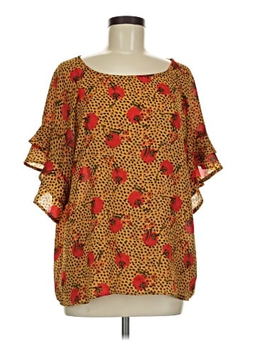Umgee Short Sleeve Blouse (view 1)