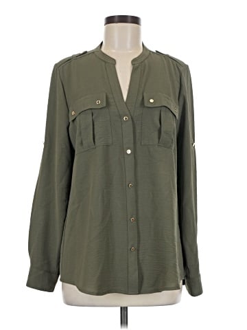 Calvin Klein Long Sleeve Button-Down Shirt (view 1)
