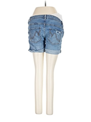 Indigo Blue Denim Shorts (view 2)