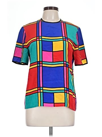Carlisle Short Sleeve Silk Top (view 1)
