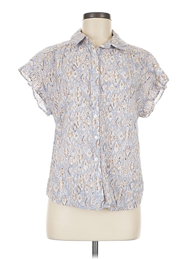 Pre-owned Pleione Short Sleeve Polo Shirt In Silver