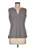 Calvin Klein Gray Sleeveless Blouse Size M - photo 1