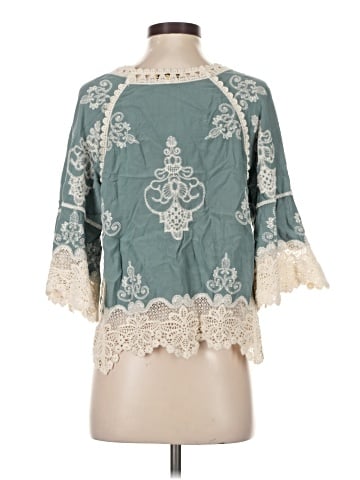 Democracy 3/4 Sleeve Blouse (view 2)