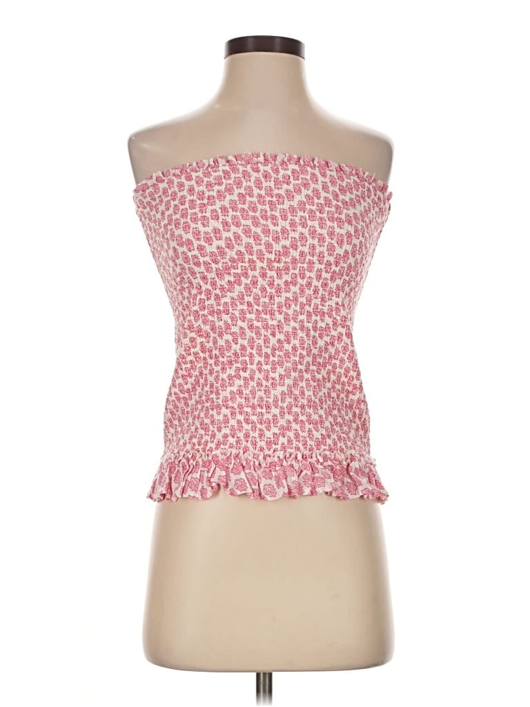 Pre-owned Billabong Tube Top Pink Strapless Neckline Tops