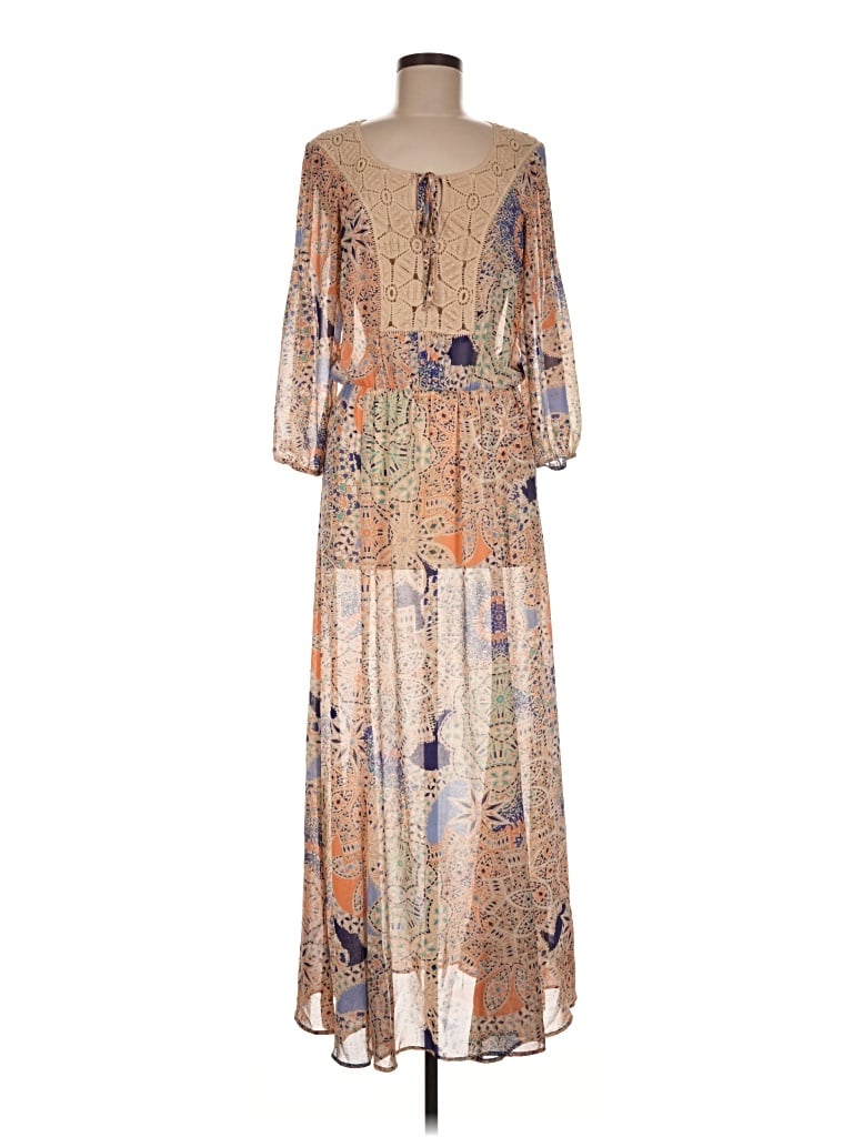 Pre-owned Dr2 Casual Dress In Tan