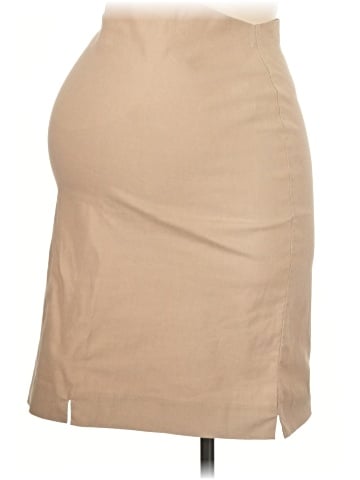 Nicol Caramel - Maternity Casual Skirt (view 1)