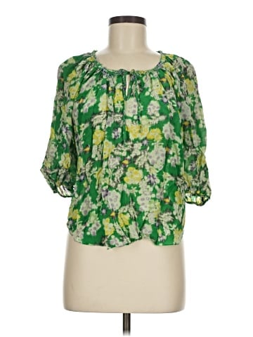 Rebecca Taylor Short Sleeve Silk Top (view 1)