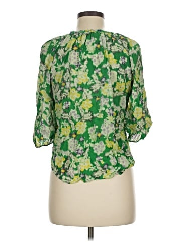 Rebecca Taylor Short Sleeve Silk Top (view 2)