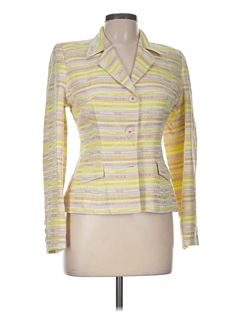 Pre-owned Vertigo Long Sleeve Blouse In Yellow