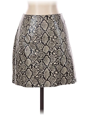 Zara Faux Leather Skirt (view 1)