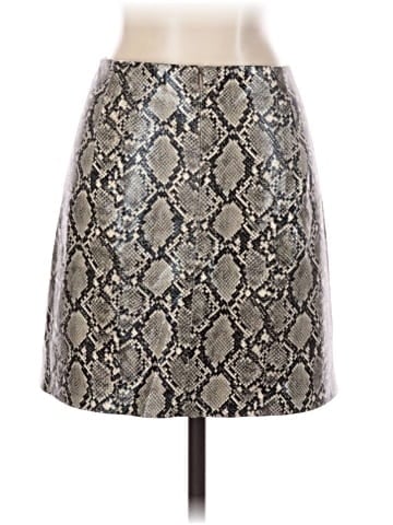 Zara Faux Leather Skirt (view 2)